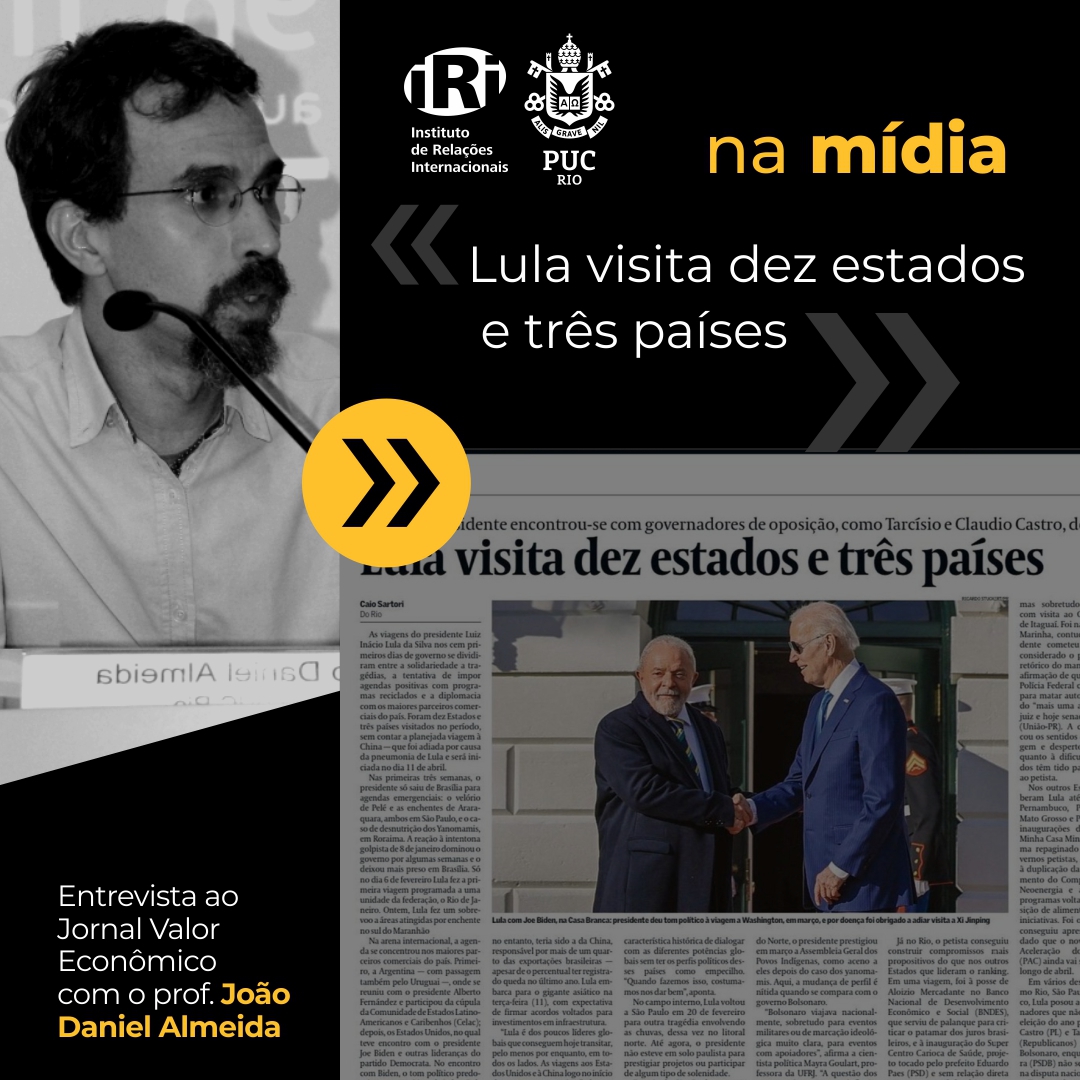 100 dias de governo Lula: Entrevista do professor João Daniel Almeida para o “Valor Econômico”
