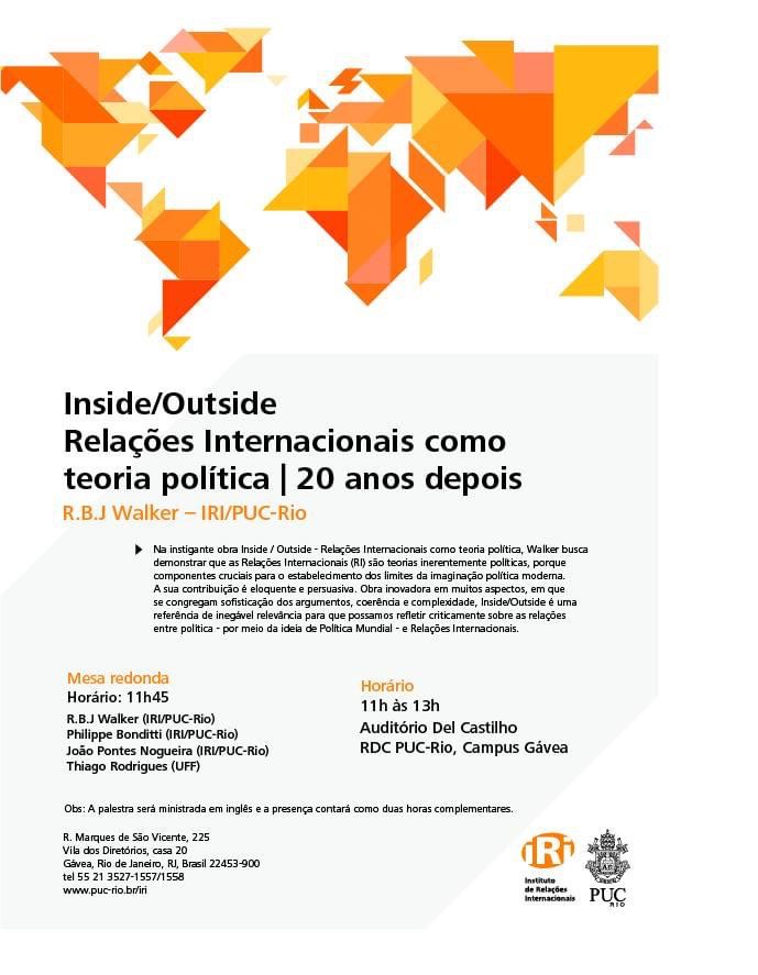 Inside/ Outside – Relações Internacionais como teoria política – 20 anos depois