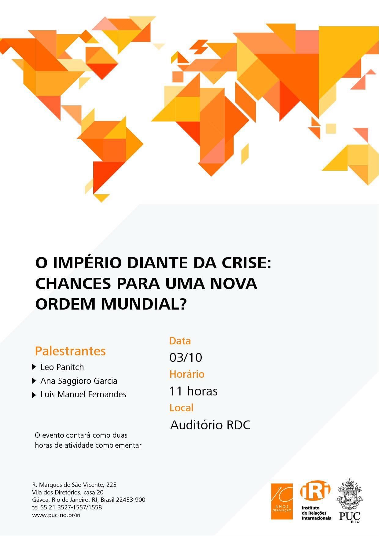 O Império diante da crise: chances para uma nova ordem mundial?