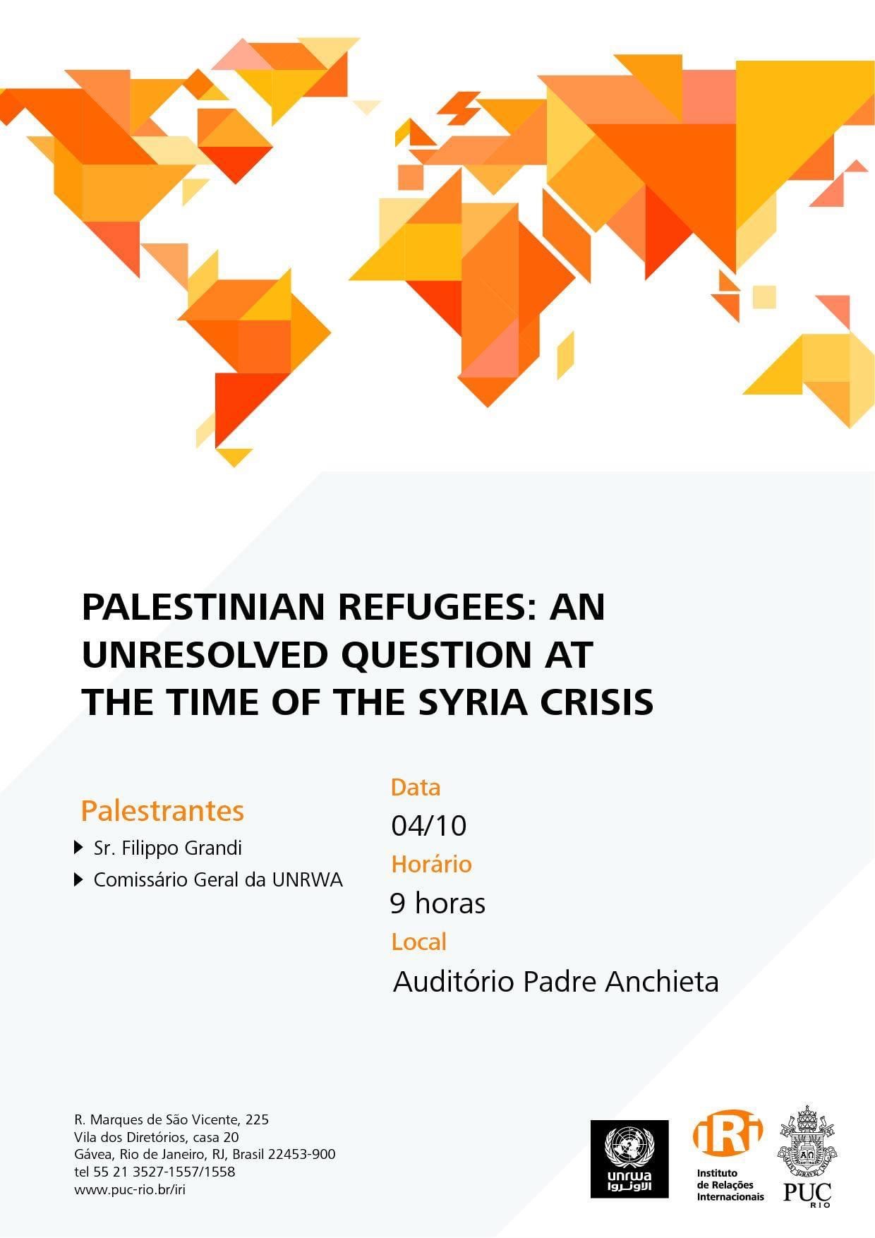 Palestinian Refugees: an Unresolved Question at the Time of the Syria Crisis