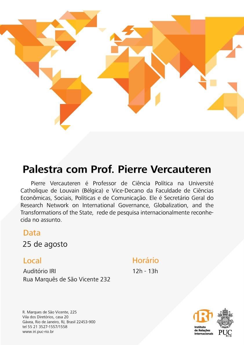 Palestra com Pierre Vercauteren