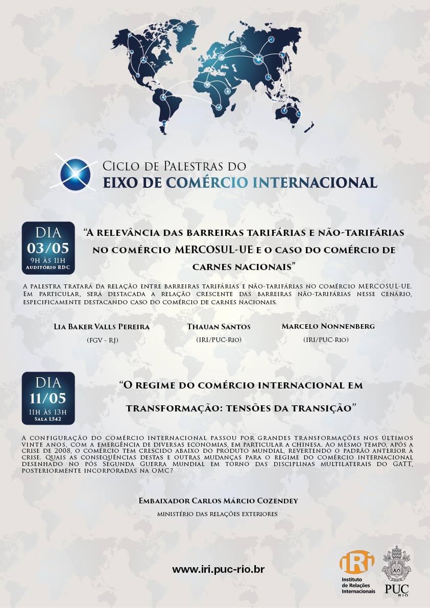 Ciclo de Palestras do Eixo de Comércio Internacional de 2017.1