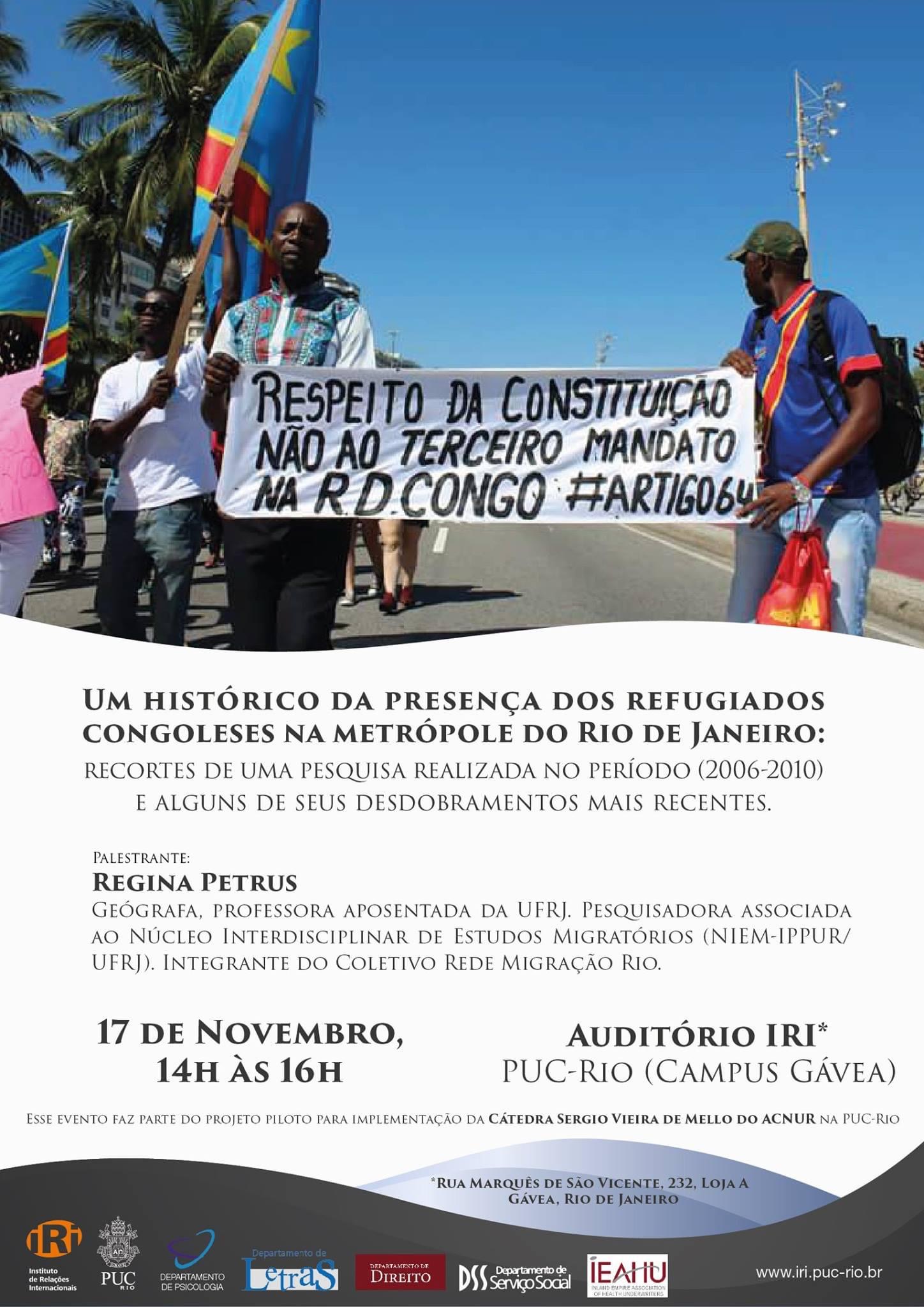Um histórico da presença dos refugiados congoleses na metrópole do Rio de Janeiro