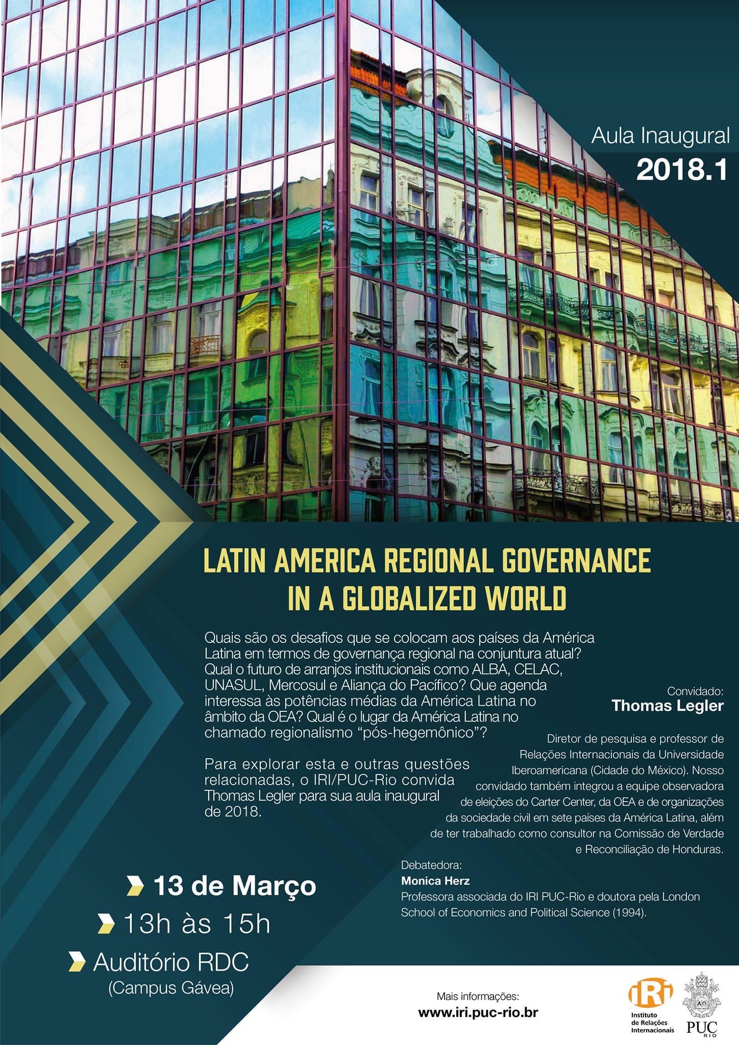 Latin American regional governance in a globalized world