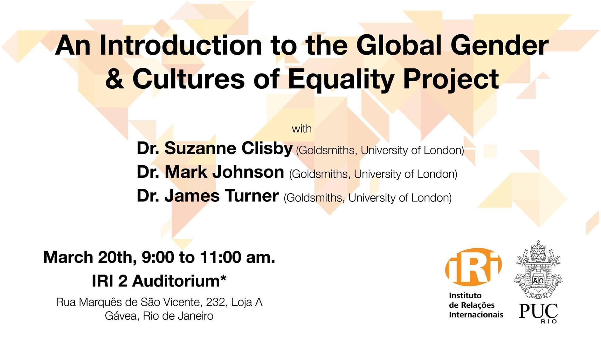 An Introduction to the Global Gender & Cultures of Equality Project