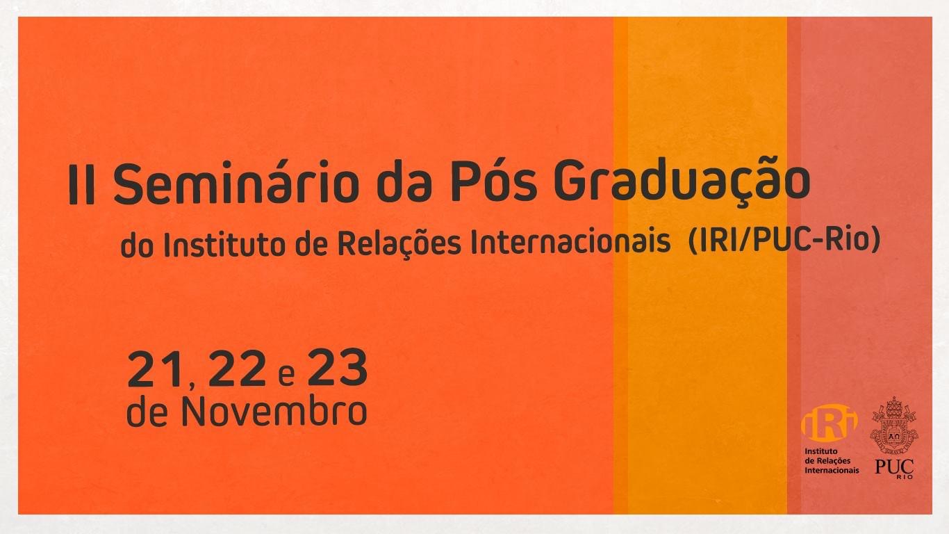 II Seminário da Pós Graduação