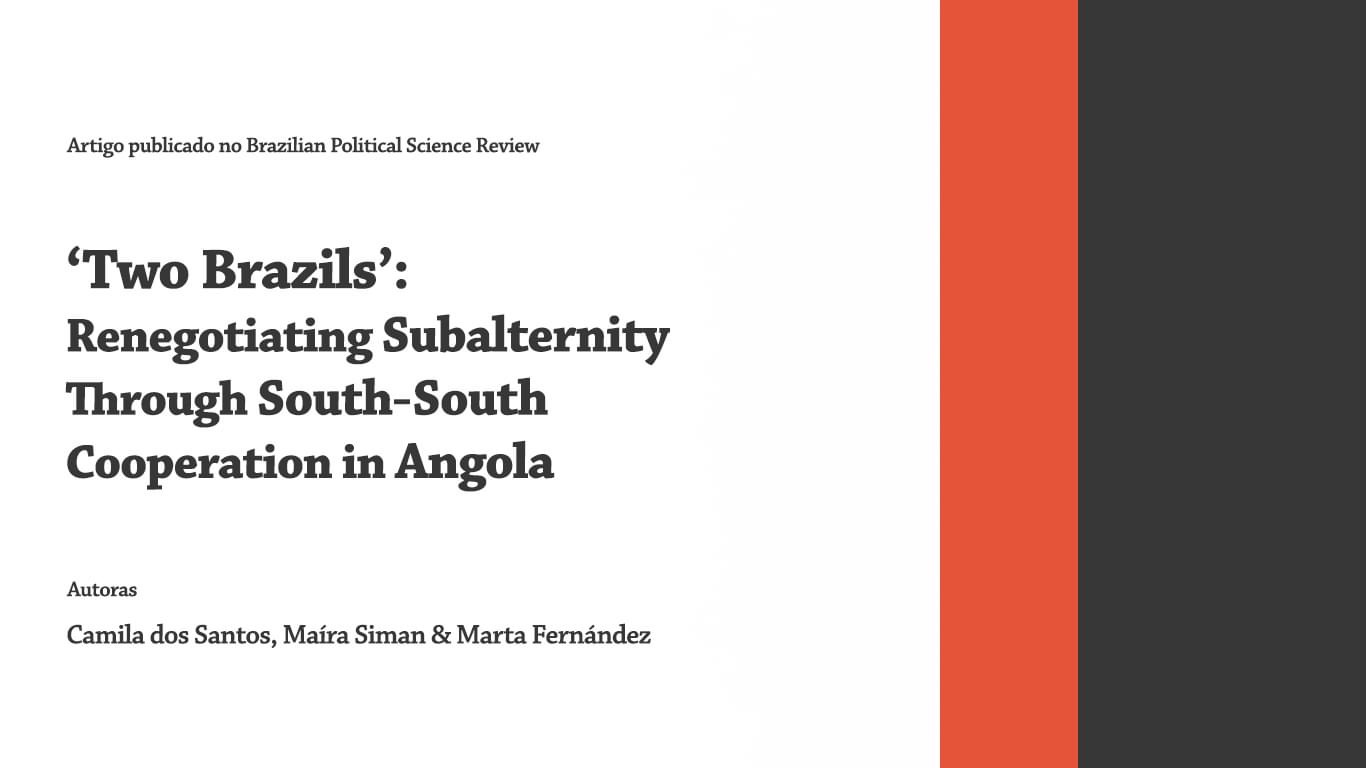 Two Brazils’: Renegotiating Subalternity Through South-South Cooperation in Angola