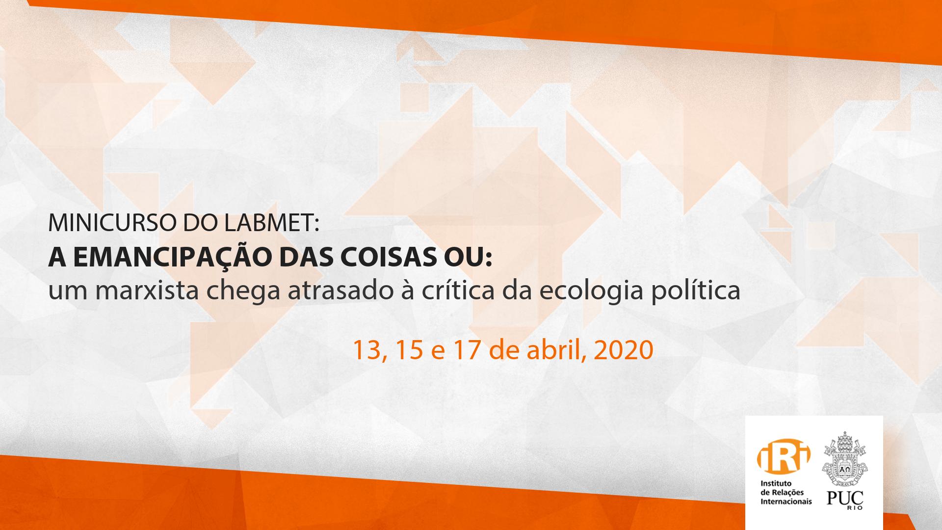 A emancipação das coisas, ou: um marxista chega atrasado à crítica da ecologia política