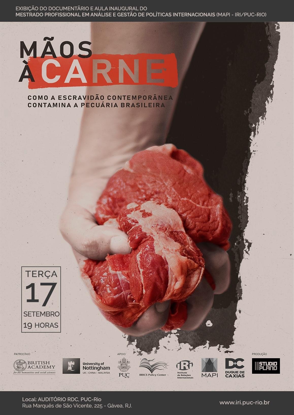 Aula Inaugural do MAPI: “Mãos à Carne: Como a Escravidão Contemporânea Contamina a Pecuária Brasileira”