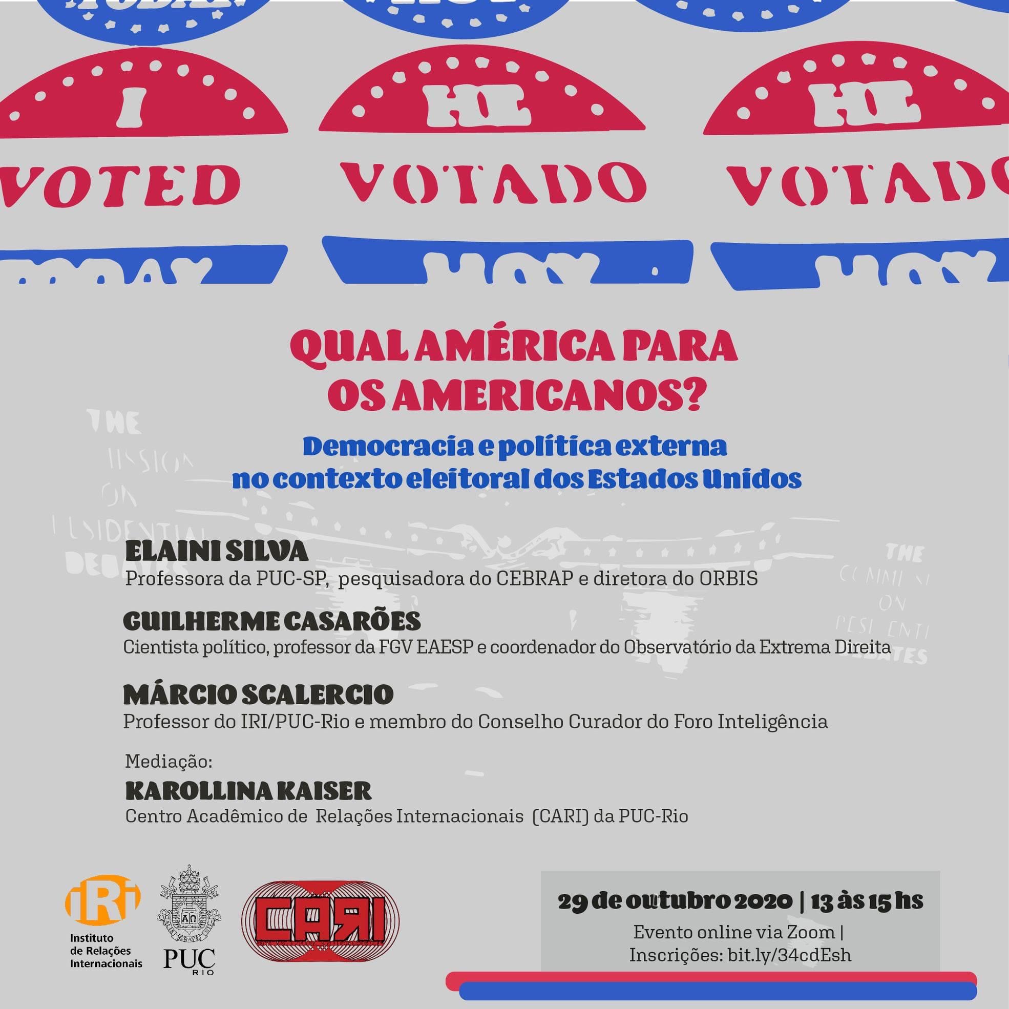 Debate de Conjuntura | Qual América para os americanos? Democracia e política externa no contexto eleitoral dos EUA