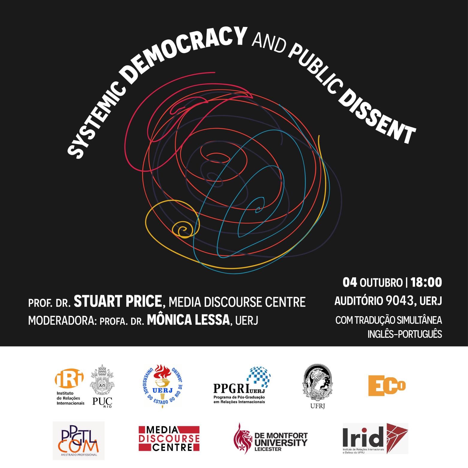 “Systemic Democracy and Public Dissent”, Prof.Dr. Stuart Price