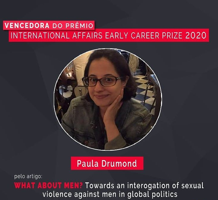 Paula Drumond vence o International Affairs Early Career Prize 2020