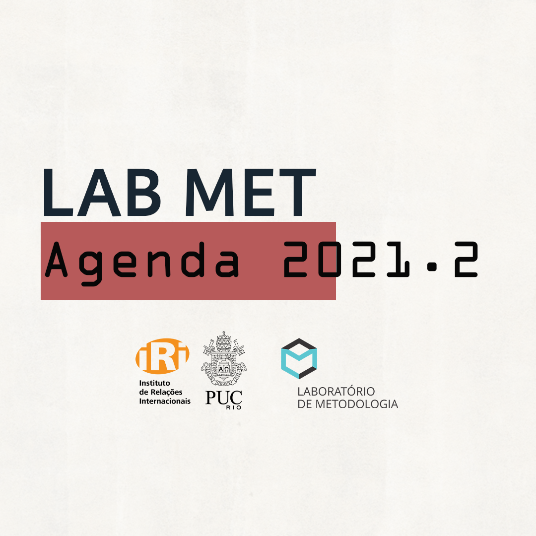 Agenda de atividades 2021.2 do Laboratório de Metodologia