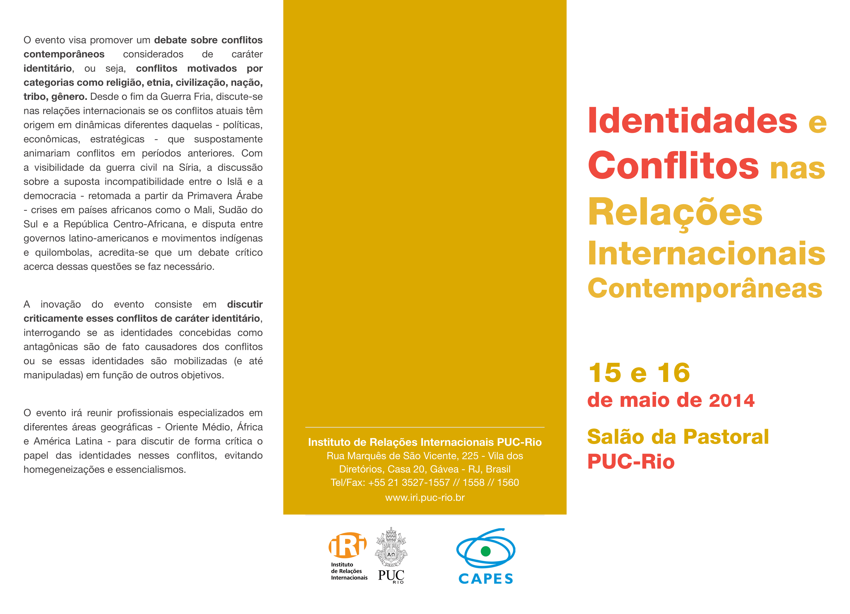 Identidades e Conflitos nas Relações Internacionais Contemporâneas