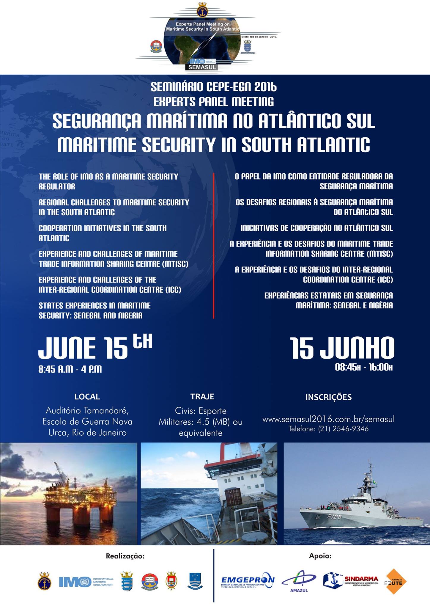 Seminário: Segurança Marítima no Atlântico Sul