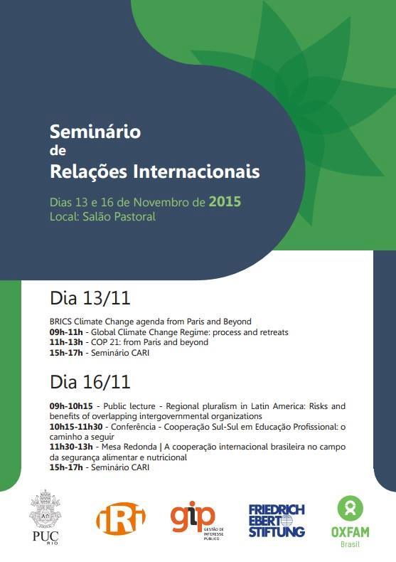 Seminário de Relações Internacionais 2015.2