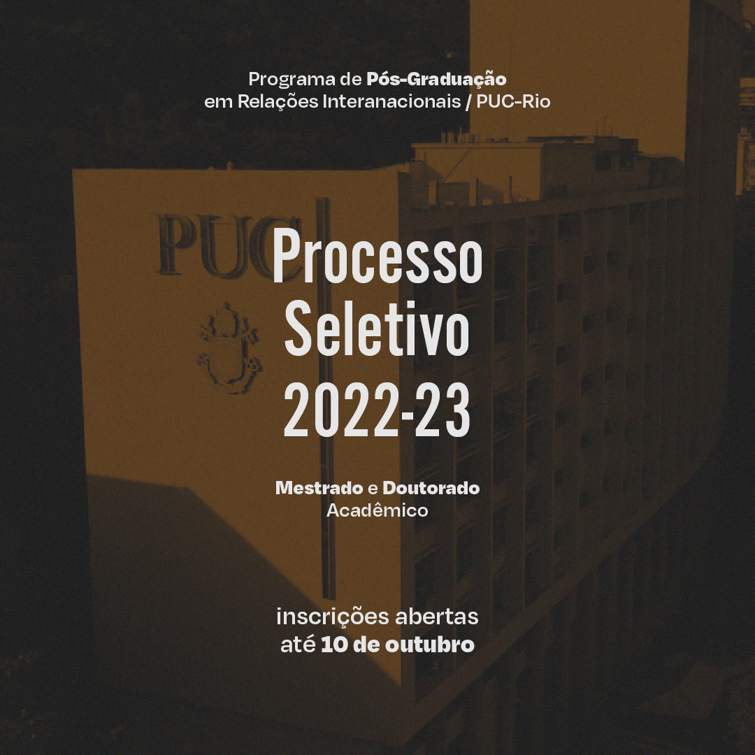 Processo seletivo 2022-2023 da Pós-Graduação