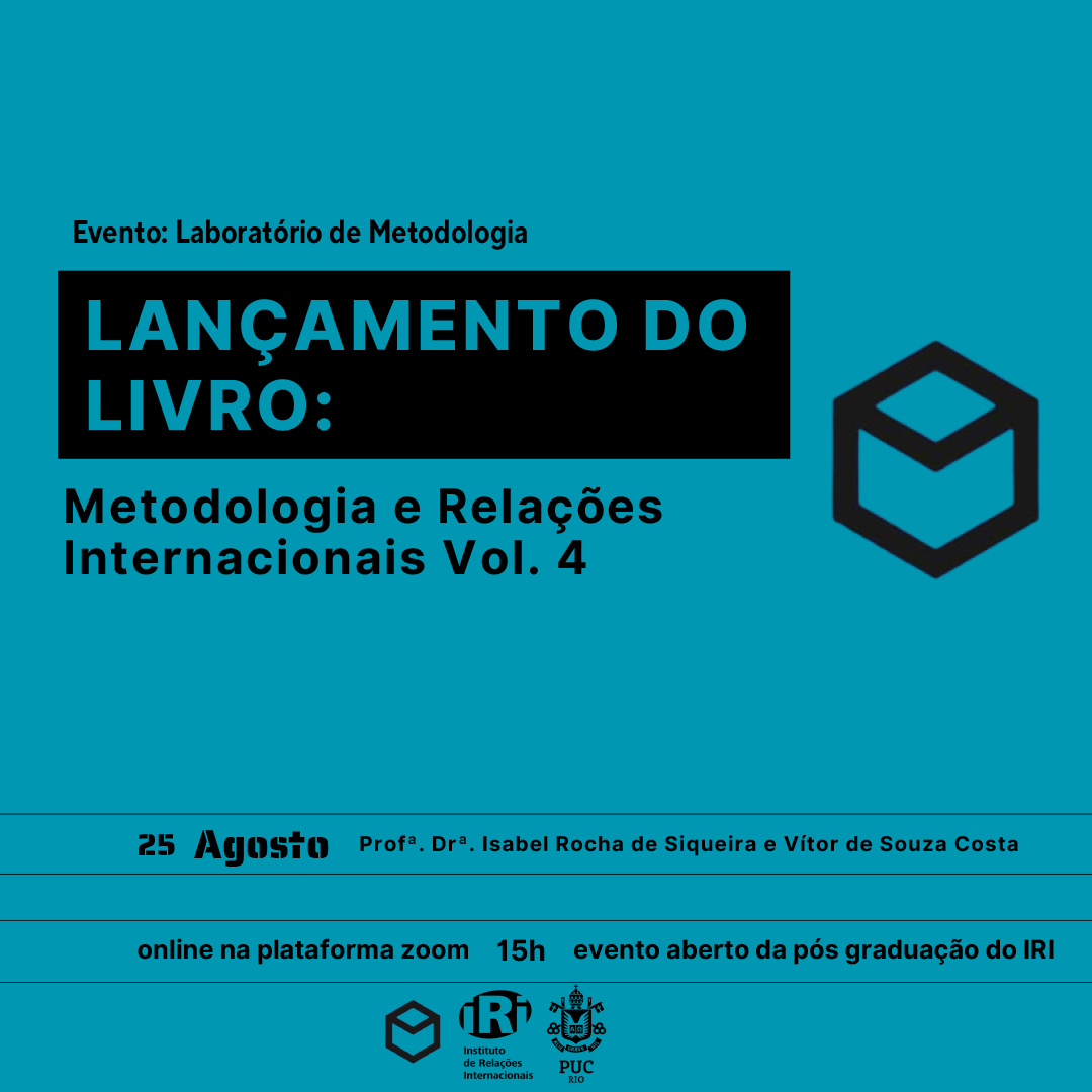 Evento on-line: Lançamento do livro “Metodologia e Relações Internacionais”