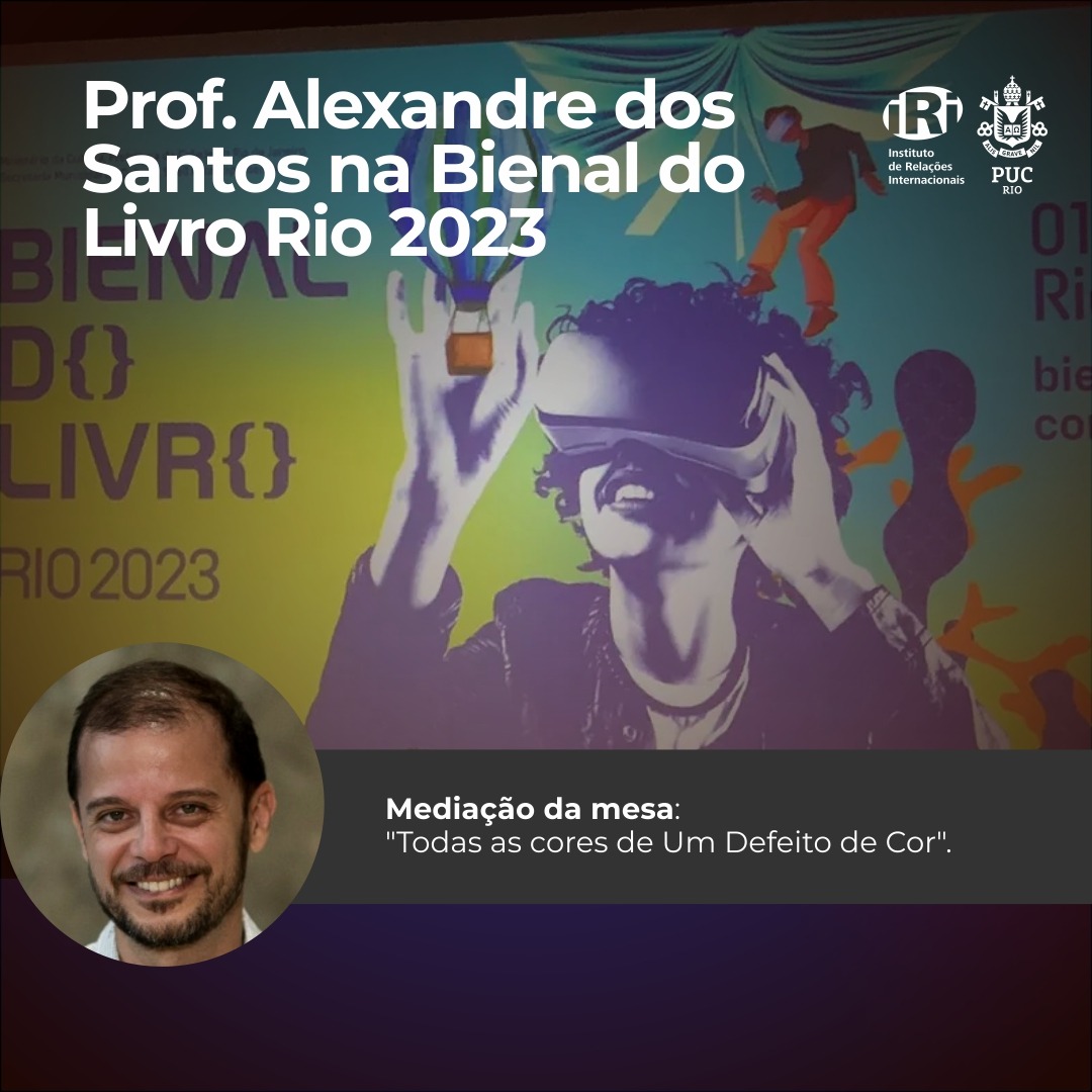 Professor Alexandre dos Santos na Bienal do Livro Rio 2023