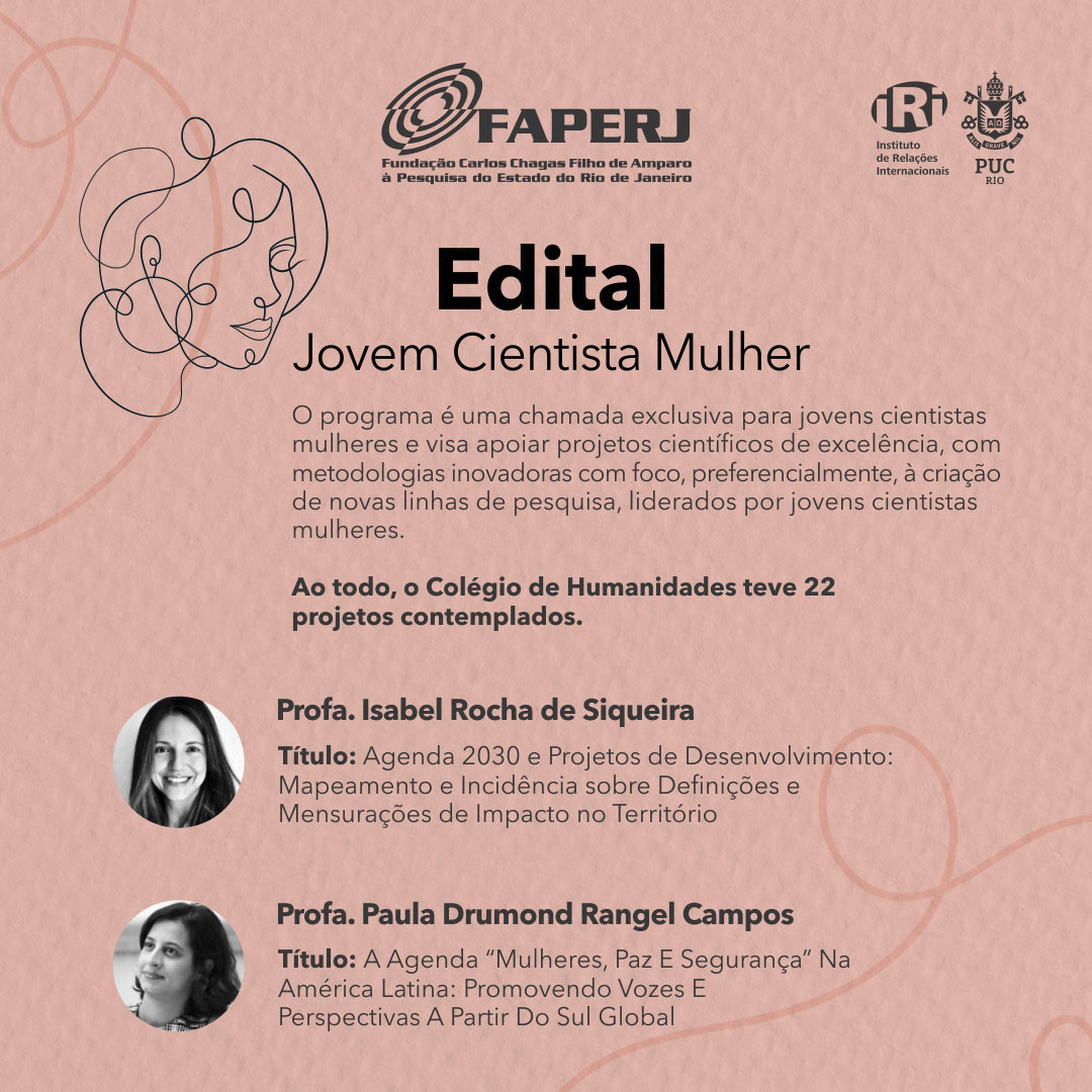 Edital Nº 07/2023 do Programa de Apoio à Jovem Cientista Mulher