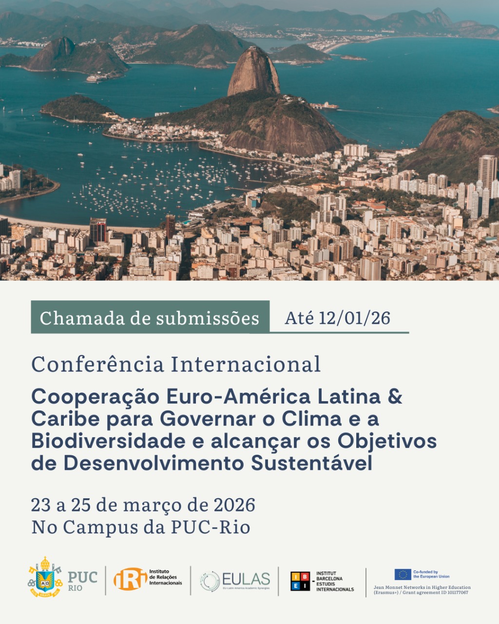 Chamada de Trabalhos para a Conferência sobre Cooperação Euro-América Latina e Caribe (EU-LAC)