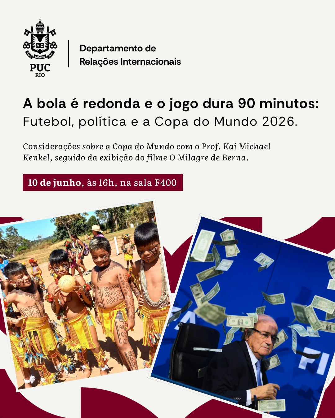 ⚽🌍 Futebol, política e história em debate na PUC-Rio!